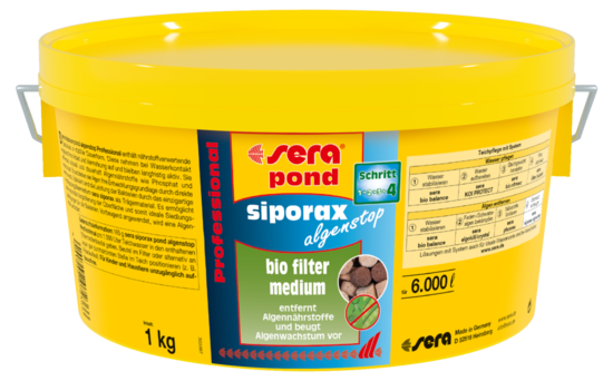 Sera Siporax Pond Algenstop Professional 1 kg met korting aantrekkelijk en goedkoop kopen