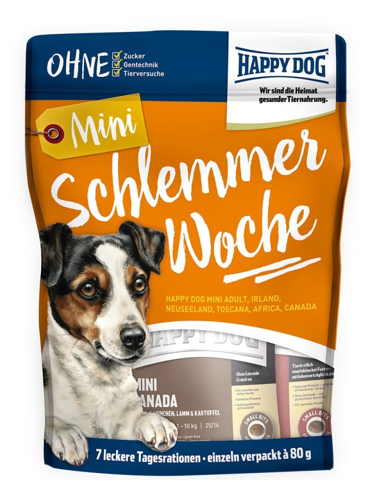 Happy Dog Mini Bolsa Schlemmerwochen (gula / semana) 560 g