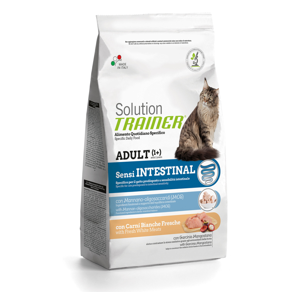 Nova Foods Solution Trainer Cat - Adult Sensi Intestinal with Fresh White Meats 1.5 kg