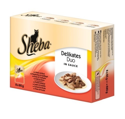 Sheba Multipack Delikates Duo en Salsa 8x85 g