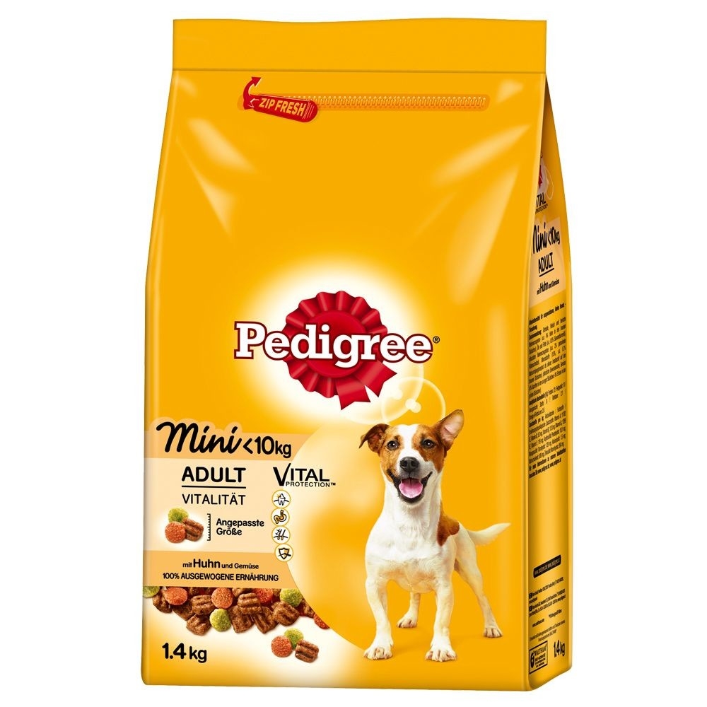 Pedigree Adult Mini with Chicken and Vegetables 1.4 kg Dry dog food