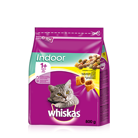 Whiskas 1+ Indoor Chicken 800 g Dry cat food