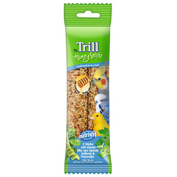 Trill Honey Sticks with Spinach, Celery and Parsley 2x35 g osta edullisesti