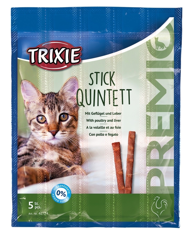 Trixie Premio Stick Quintett, Poultry/Liver 25 g