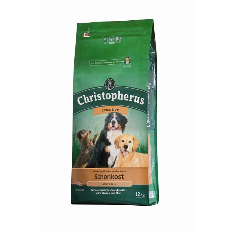 Christopherus Erwachsener Hund Schonkost Lamm &amp; Reis 1.5 kg, 12 kg, 4