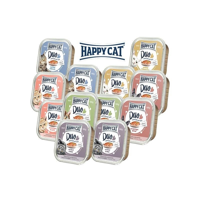 Happy Cat Duo Nourriture Humide 12x100 g