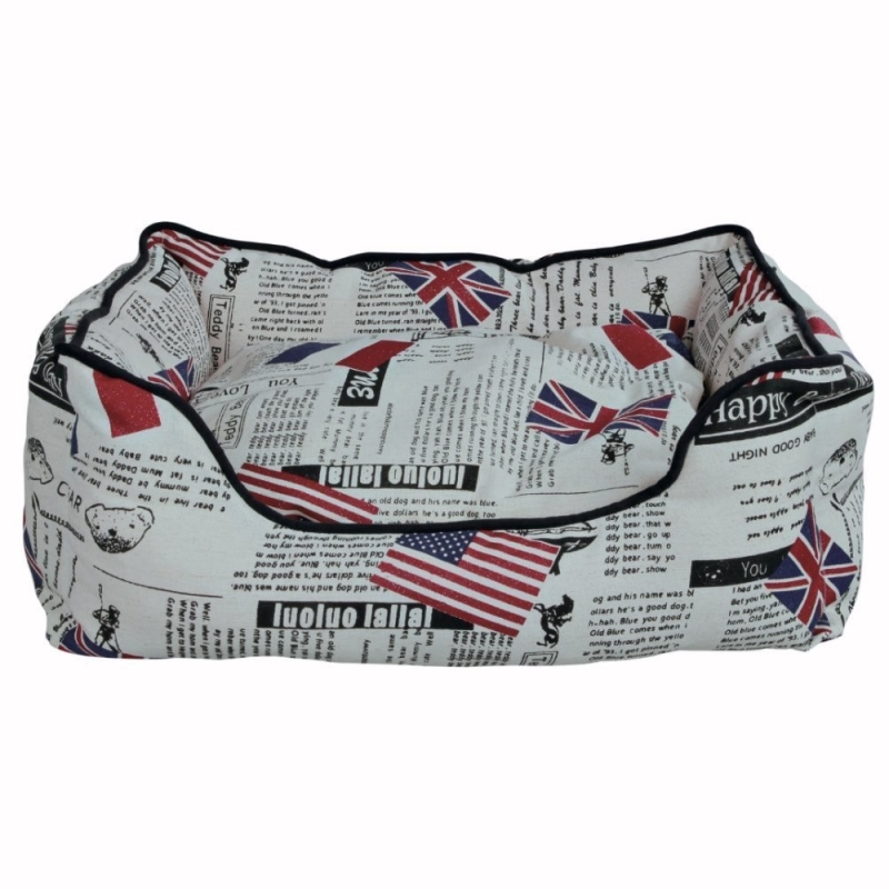 Trixie Cama Bandera, Crema/Negro 45x35 cm
