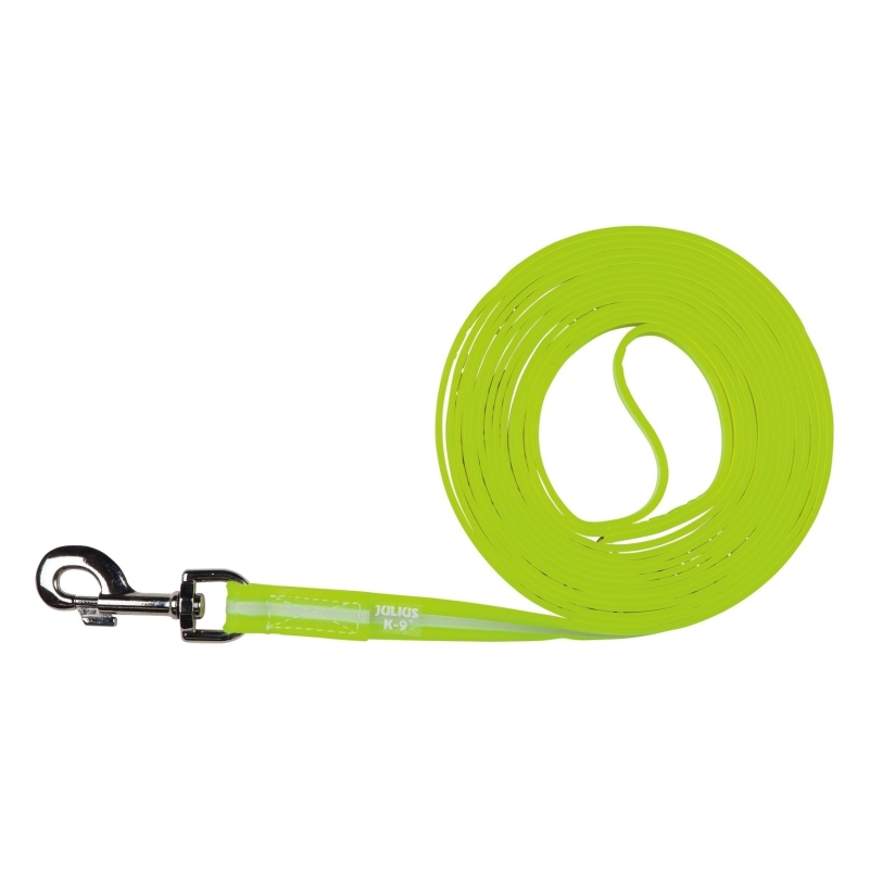 Julius K9 IDC Lumino Correa de Rastreo Verde neón 5 m
