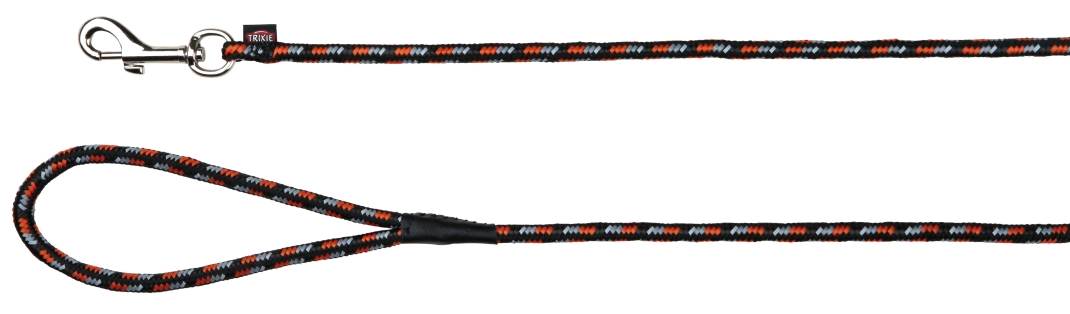 Trixie Mountain Rope Schleppleine, schwarz/orange 1000x0.8 cm