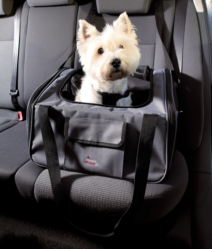 Trixie Autostoel en -tas, grijs/zwart 30x38x44 cm met korting aantrekkelijk en goedkoop kopen