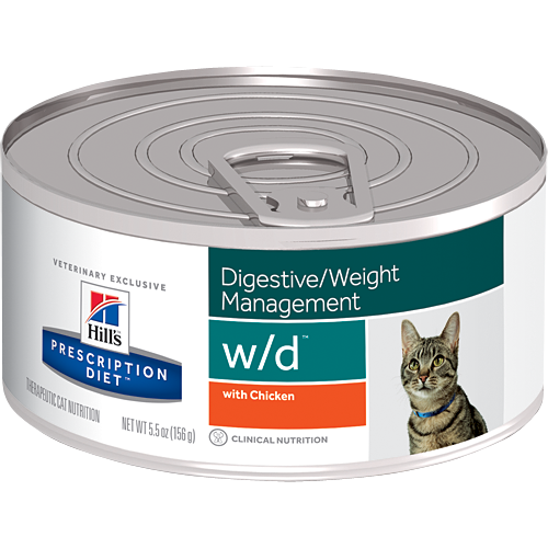 Hill's Prescription Diet Feline - w/d Digestive / Weight Management con Pollo 156 g