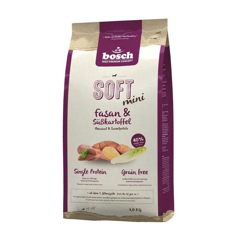 Bosch Soft Mini Faisão & Batata Doce 2.5 kg, 1 kg Compre a bom preço com desconto