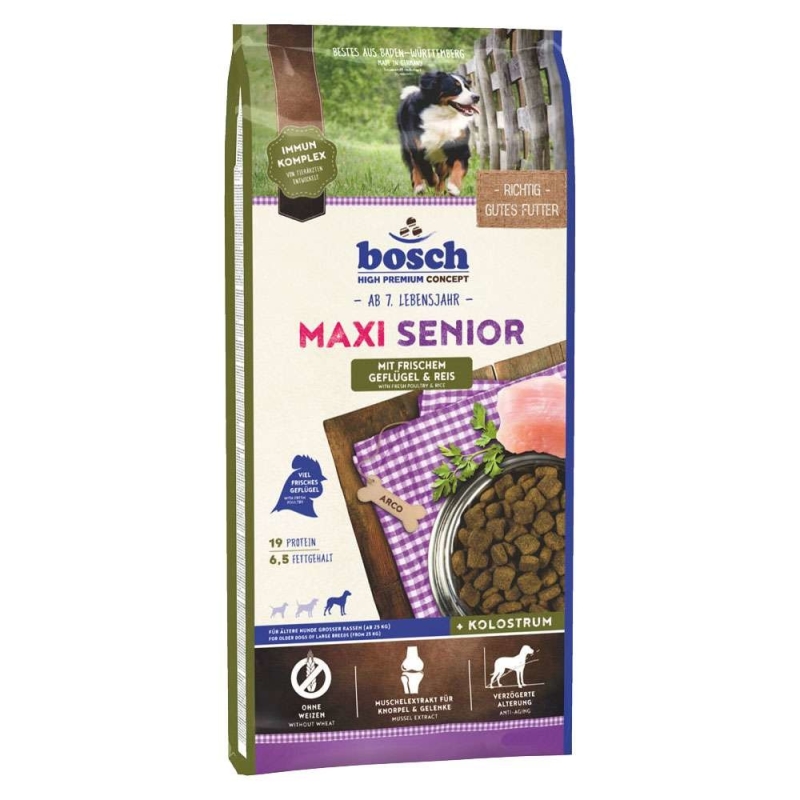 Bosch High Premium Concept - Maxi Senior Gevogelte en Rijst 1 kg, 12.5 kg, 2.5 kg