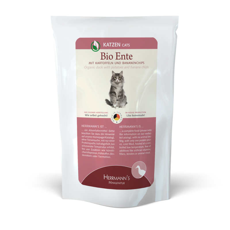 Herrmann's Bio - Eend met Aardappelen en Bananen, Blikje 100 g, 200 g