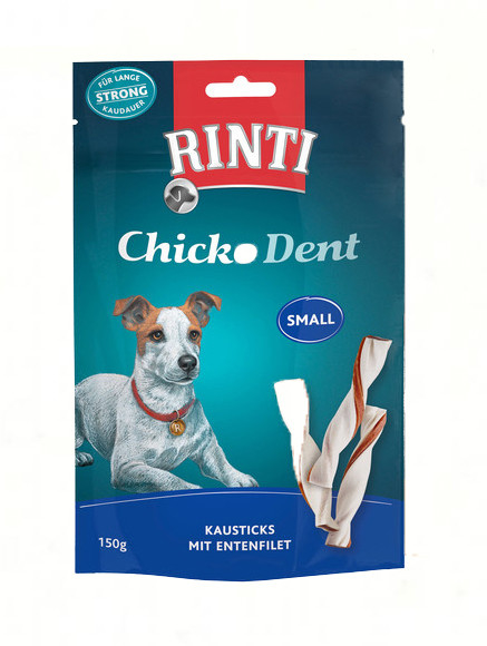 Rinti Chicko Dent Small Bastoncini con Filetto di Anatra 150 g con uno sconto