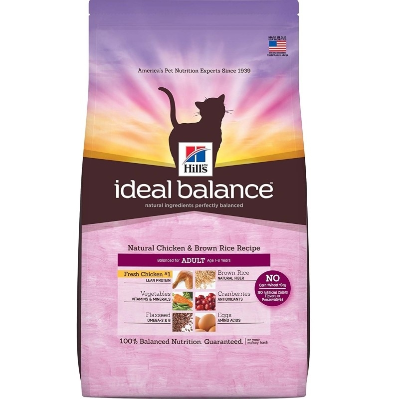 Hill's Ideal Balance Feline - Adult med Kylling og Brune Ris 4 kg, 300 g, 2 kg